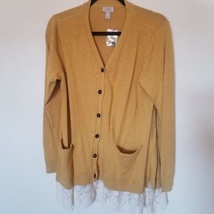 LOGO Button Up Cardigan